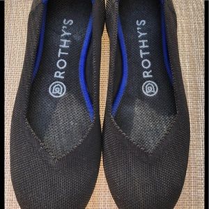 Rothy’s black topaz flat